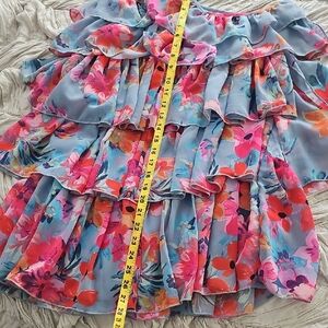 Floral Ruffle Mini Dress